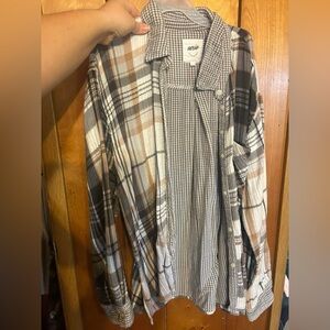 Aerie Plaid Button-Up Shirt